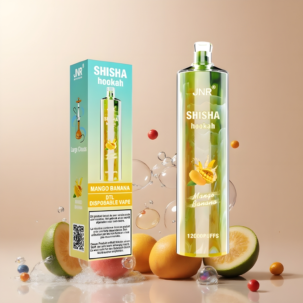 JNR Shisha Hookah 12000 Puffs Grossister Sverige – 750mAh Batteri 24ml E-vätska 06 Ohm Mesh Coil Type-C Laddning 10st/Förpackning