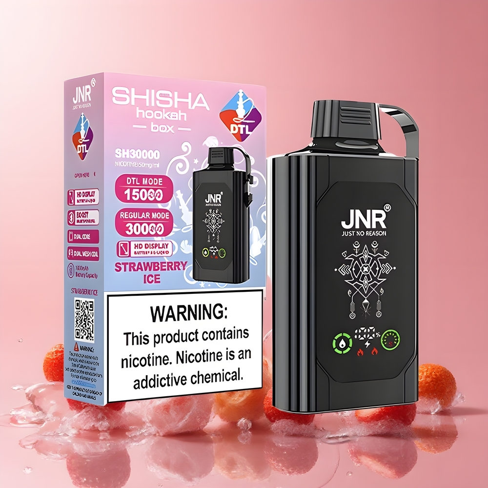 JNR Shisha Hookah Box 20500 Puffs - HD Display 25ml E-liquid 1000mAh Battery Type-C Laddning grossister Sverige