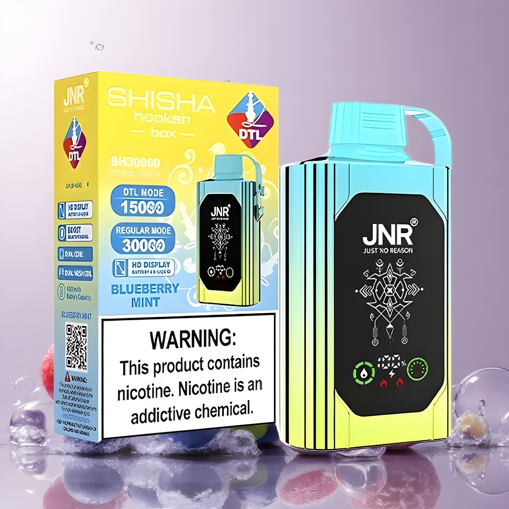 JNR Shisha Hookah Box 20500 Puffs - HD Display 25ml E-liquid Type-C Laddning grossister Sverige