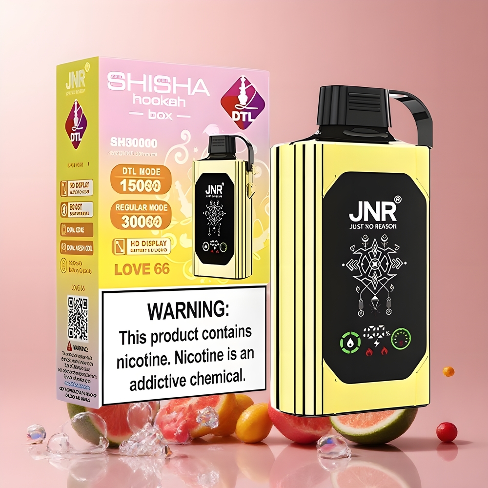 JNR Shisha Hookah Box 20500 Puffs med HD Display 1000mAh Battery 25ml E-liquid  Type-C Laddning – Grossister Sverige