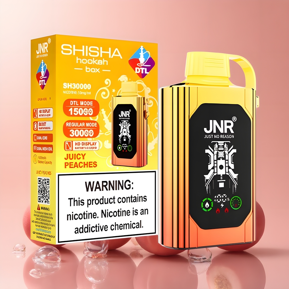 JNR Shisha Hookah Box 20500 Puffs med HD Display 1000mAh batteri 25ml e-vätska  Type-C laddning grossister Sverige