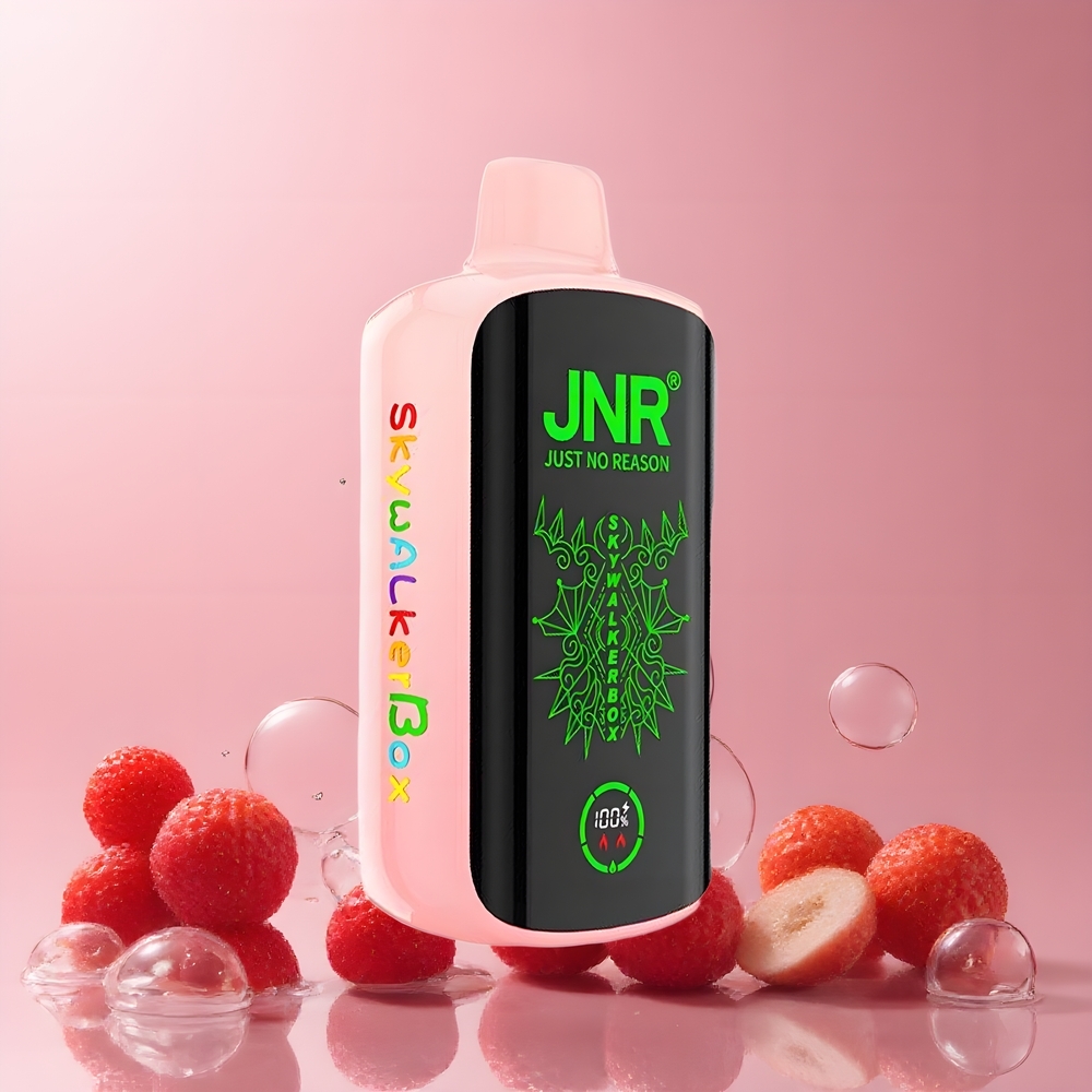 JNR Skywalker Box 21000 Puffs 25ml Dual Mesh Coil Type-C Laddning grossister Sverige Jordgubbshallon Körsbär