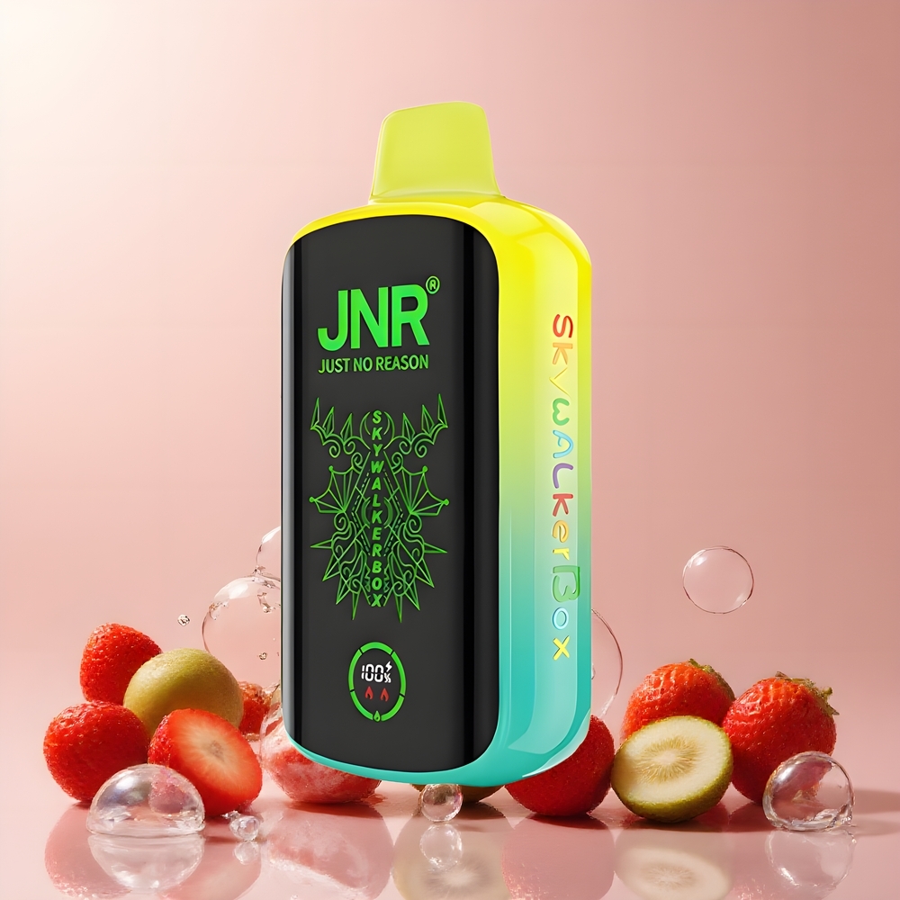 JNR Skywalker Box 21000 Puffs 25ml Dual Mesh Coil Type-C Laddning grossister Sverige Jordgubbskiwi