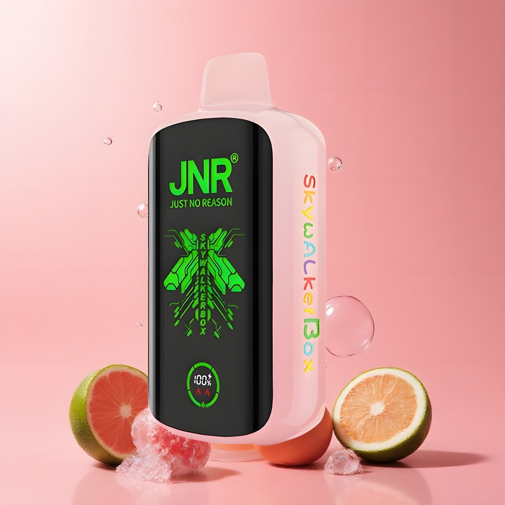 JNR Skywalker Box 21000 Puffs 25ml Dual Mesh Coil Type-C Laddning grossister Sverige Rosa Lemonad