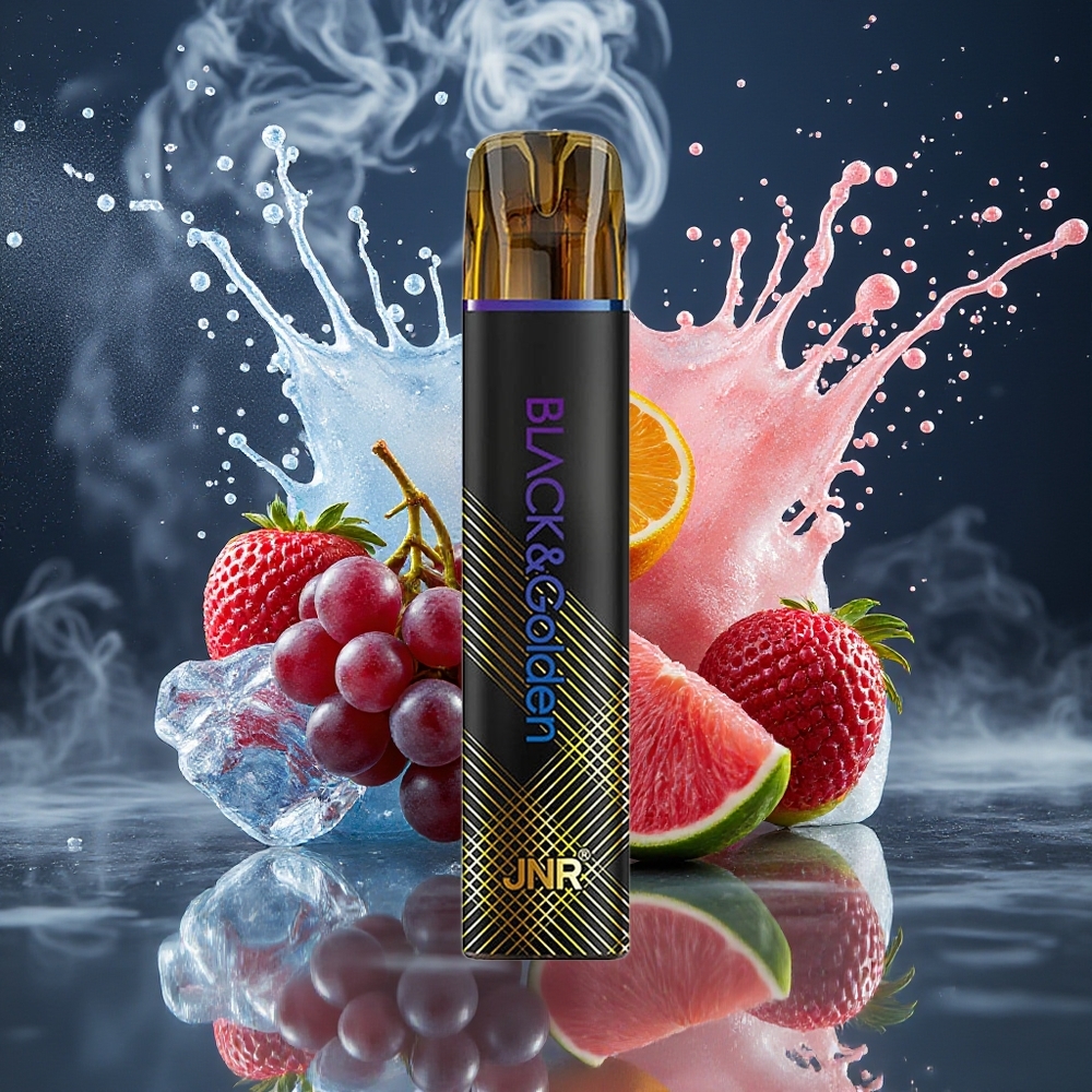 JNR SvartGolden 800 Puffs 2ml 550mAh Grossister Sverige Disposable Vape