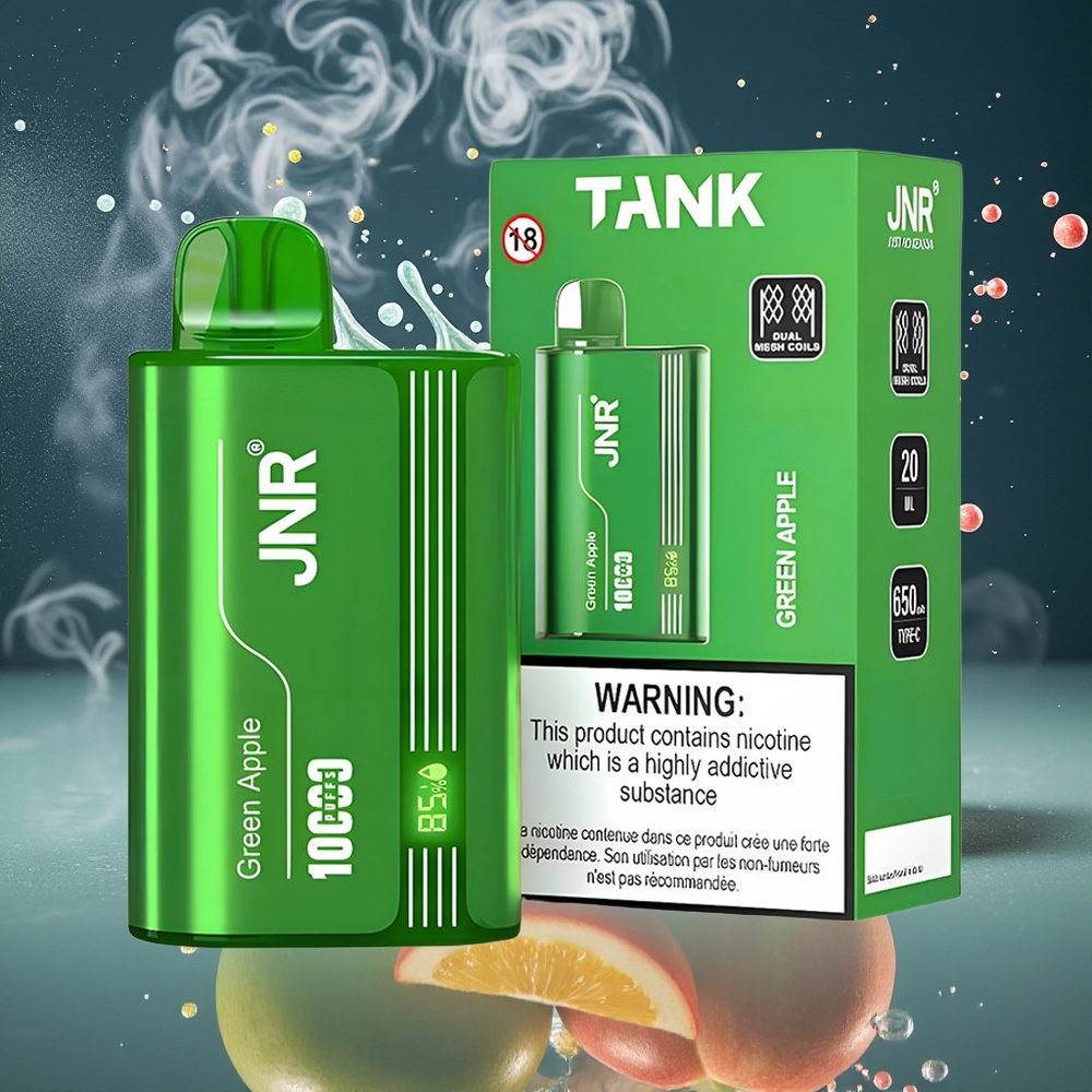 JNR Tank 10000 Puffs Grossister Sverige med Justerbar Luftflöde 650mAh Batteri  Digital Display