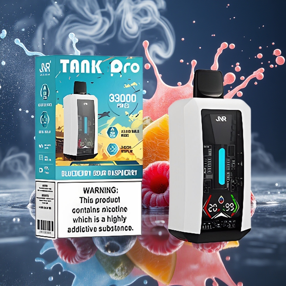JNR Tank Pro 33000 Puffs 28ml Digital Display Dual Mesh Coil 850mAh Type-C grossister Sverige