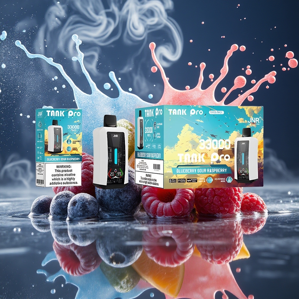 JNR Tank Pro 33000 Puffs 28ml Digital Display Dual Mesh Coil 850mAh Type-C grossister Sverige