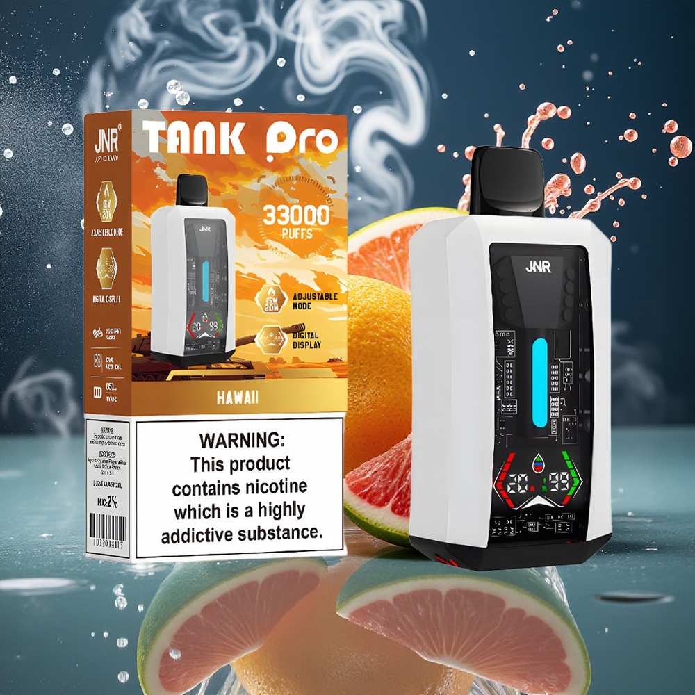 JNR Tank Pro 33000 Puffs 28ml Digital Display Dual Mesh Coil grossister Sverige Hawaii