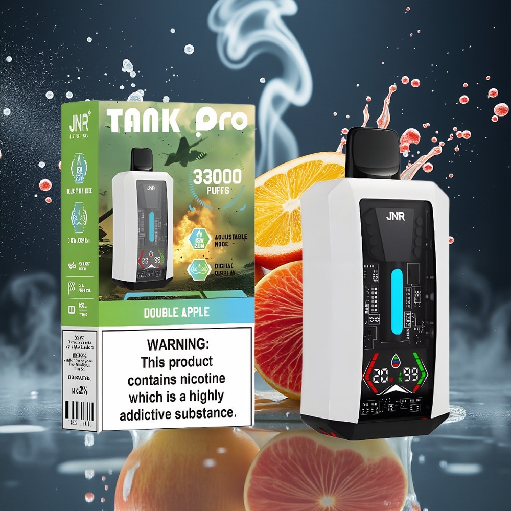 JNR Tank Pro 33000 Puffs Disposable Vape grossister Sverige – 28ml e-Liquid Dual Mesh Coil 850mAh Battery Type-C Laddning