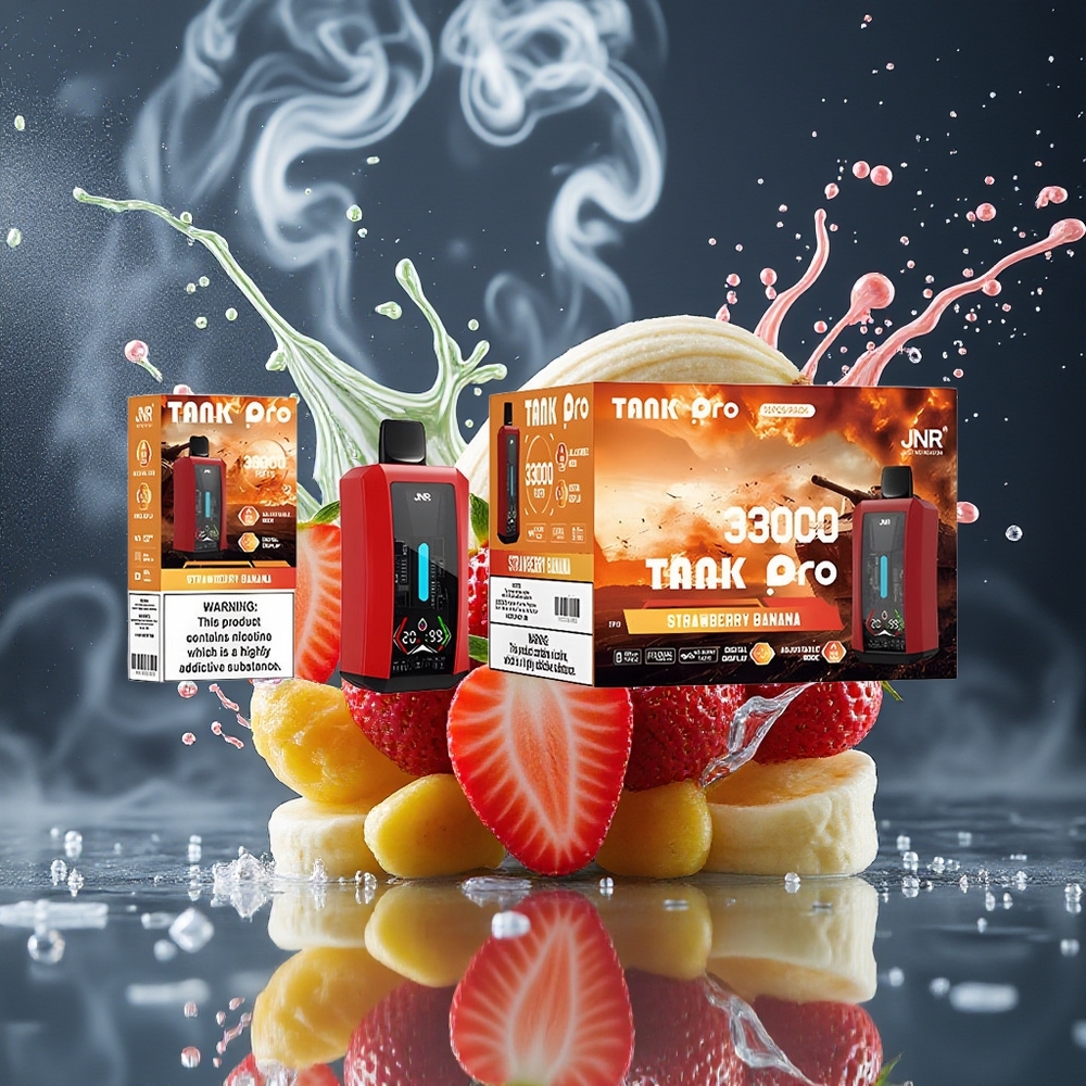 JNR Tank Pro 33000 Puffs Disposable Vape med 28ml e-Liquid  Digital Display – Grossister Sverige