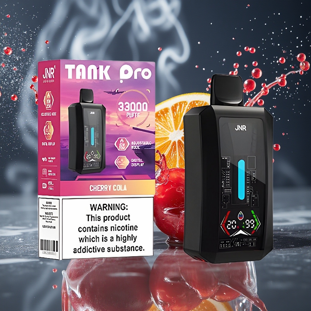JNR Tank Pro 33000 Puffs Disposable Vape med Digital Display 28ml e-Liquid  Type-C Laddning – Grossister Sverige