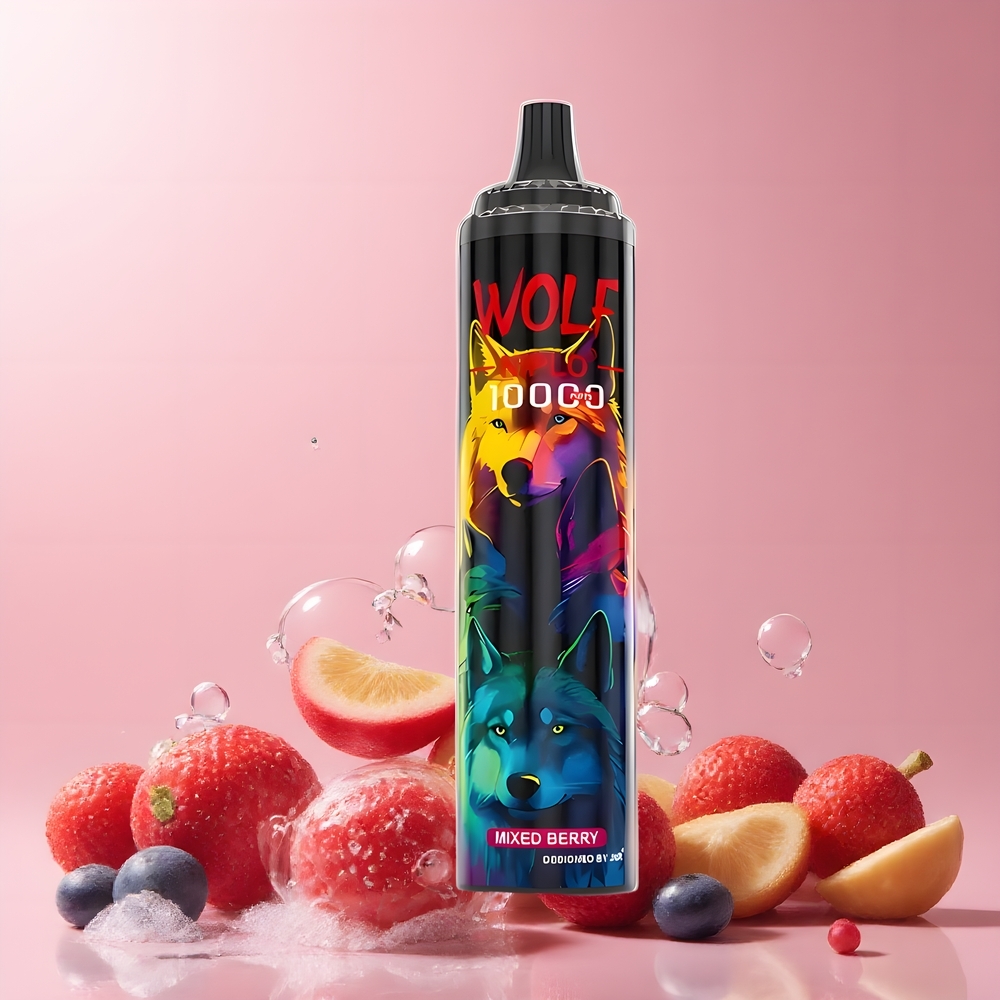 JNR Wolf 10000 Puffs Grossister Sverige – 20ml E-liquid 650mAh Type-C laddning 10 Ohm Mesh Coil