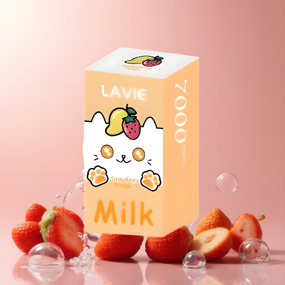 LAVIE Milk 7000 Puffs - 16ML E-liquid 600mAh Type C - Grossister Sverige