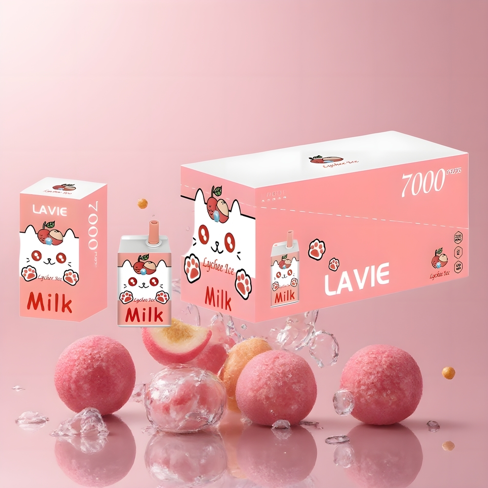 LAVIE Milk 7000 Puffs Grossister Sverige – 16ML E-liquid 600mAh Batteri Type C-laddning