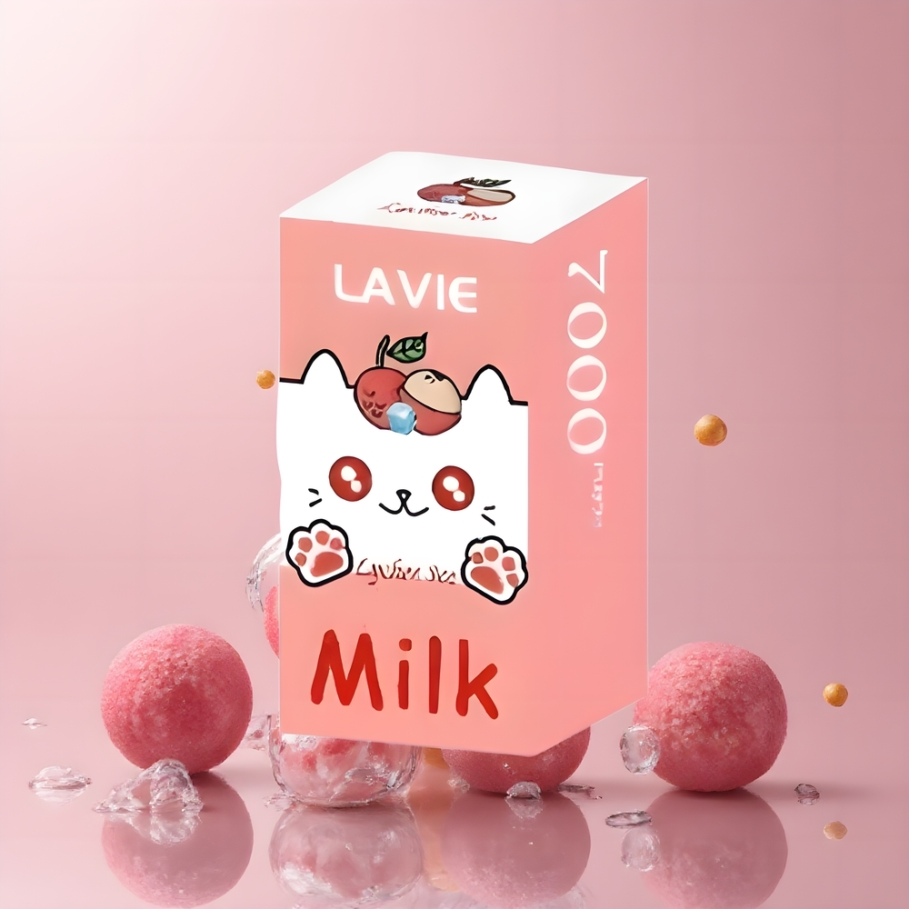LAVIE Milk 7000 Puffs Grossister Sverige – 16ML E-liquid 600mAh Batteri Type C-laddning
