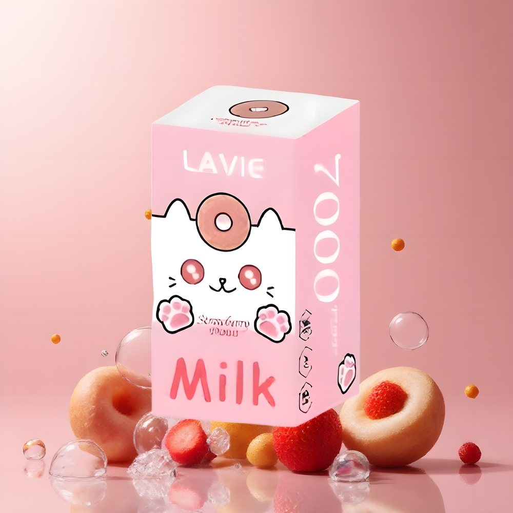 LAVIE Milk 7000 Puffs Grossister Sverige – 16ML E-liquid 600mAh Type C – 0 2 5 Nikotin