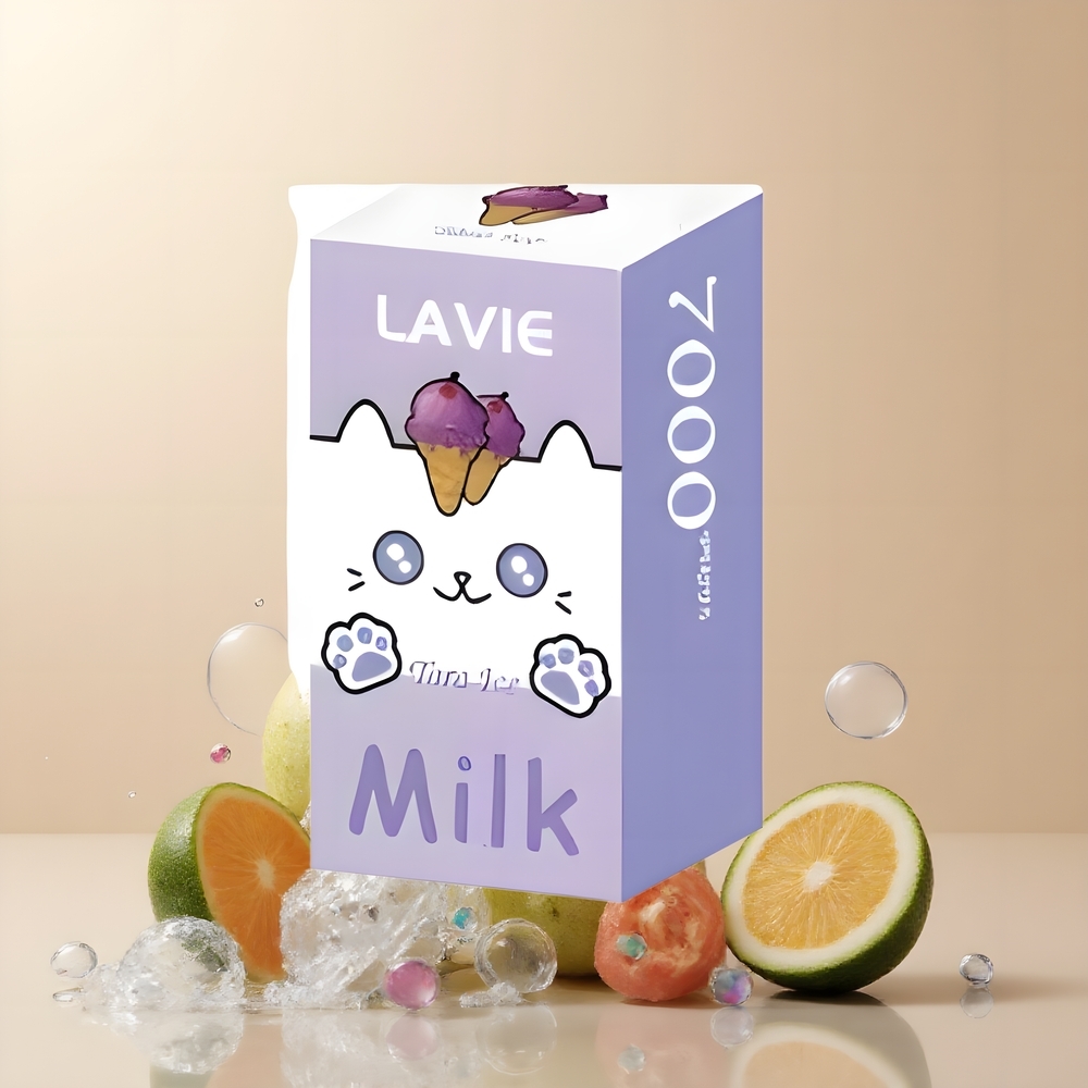 LAVIE Milk 7000 Puffs – 16ML E-liquid 600mAh Type C – Mjölk – grossister Sverige