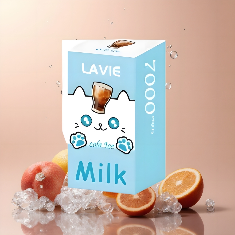 LAVIE Milk 7000 Puffs – 16ML E-vätska 600mAh Batteri Type C-laddning – grossister Sverige