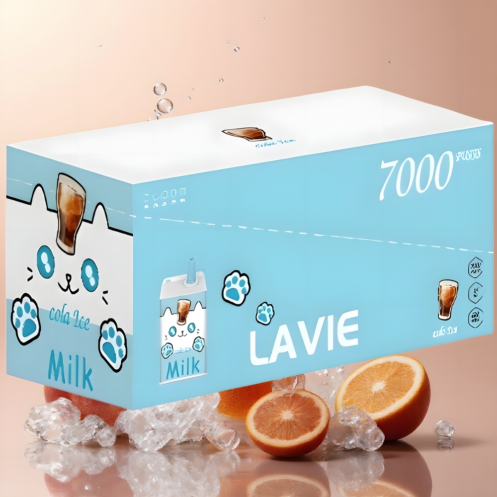 LAVIE Milk 7000 Puffs – 16ML E-vätska 600mAh Batteri Type C-laddning – grossister Sverige