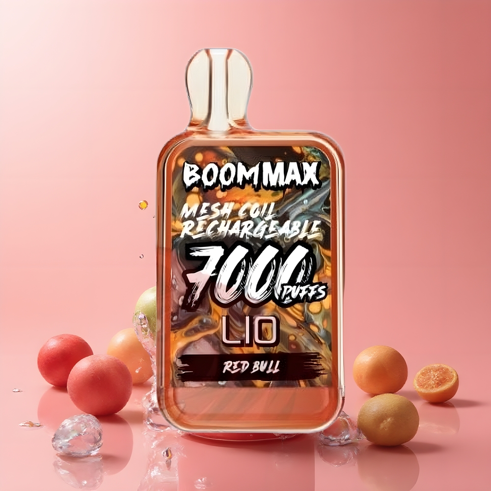 LIO BOOM MAX 7000 Puffs 15ml 50mg Disposable Vape med Type-C laddning grossister Sverige