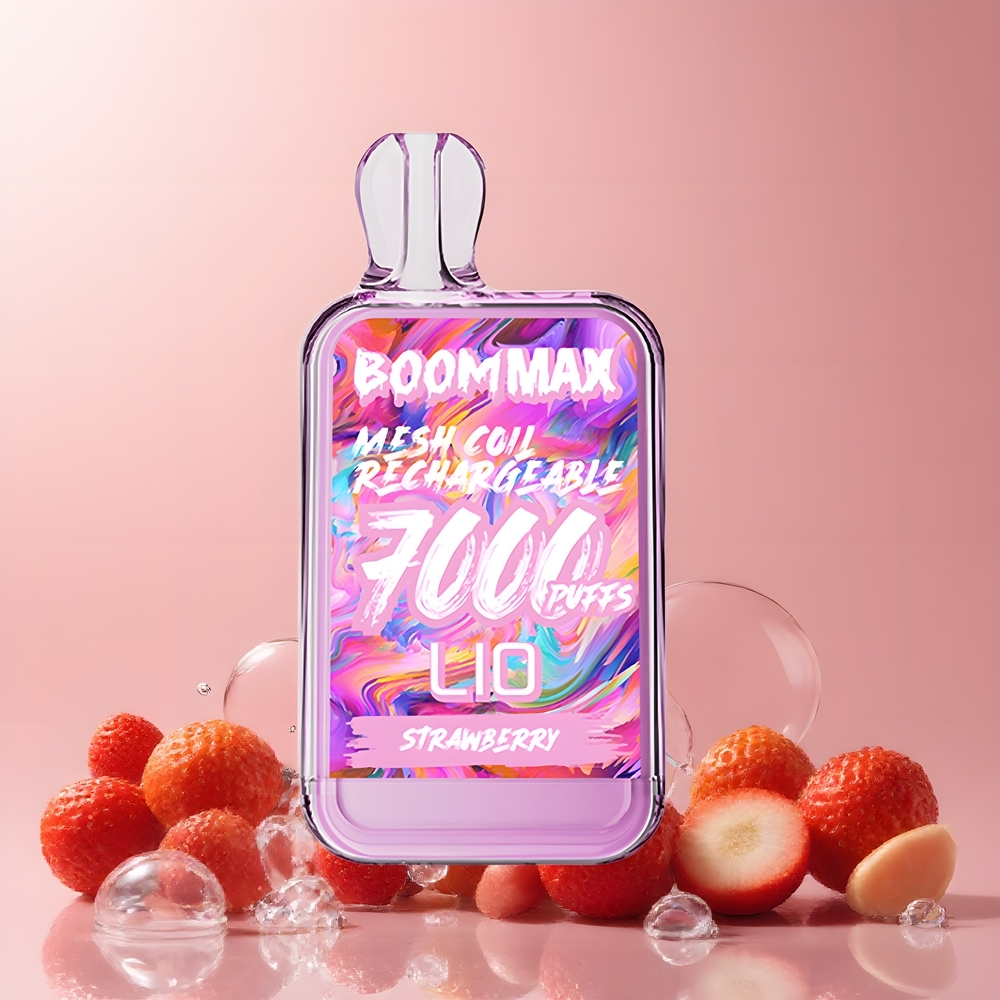 LIO BOOM MAX 7000 Puffs Disposable Vape – 15ml E-liquid 650mAh Type-C grossister Sverige