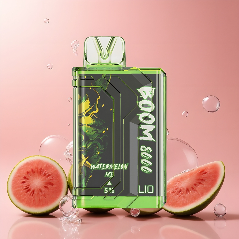 LIO BOOM PRO 8000 Puffs 15ml 5 Nikotin 650mAh Type-C Laddning Mesh Coil grossister Sverige