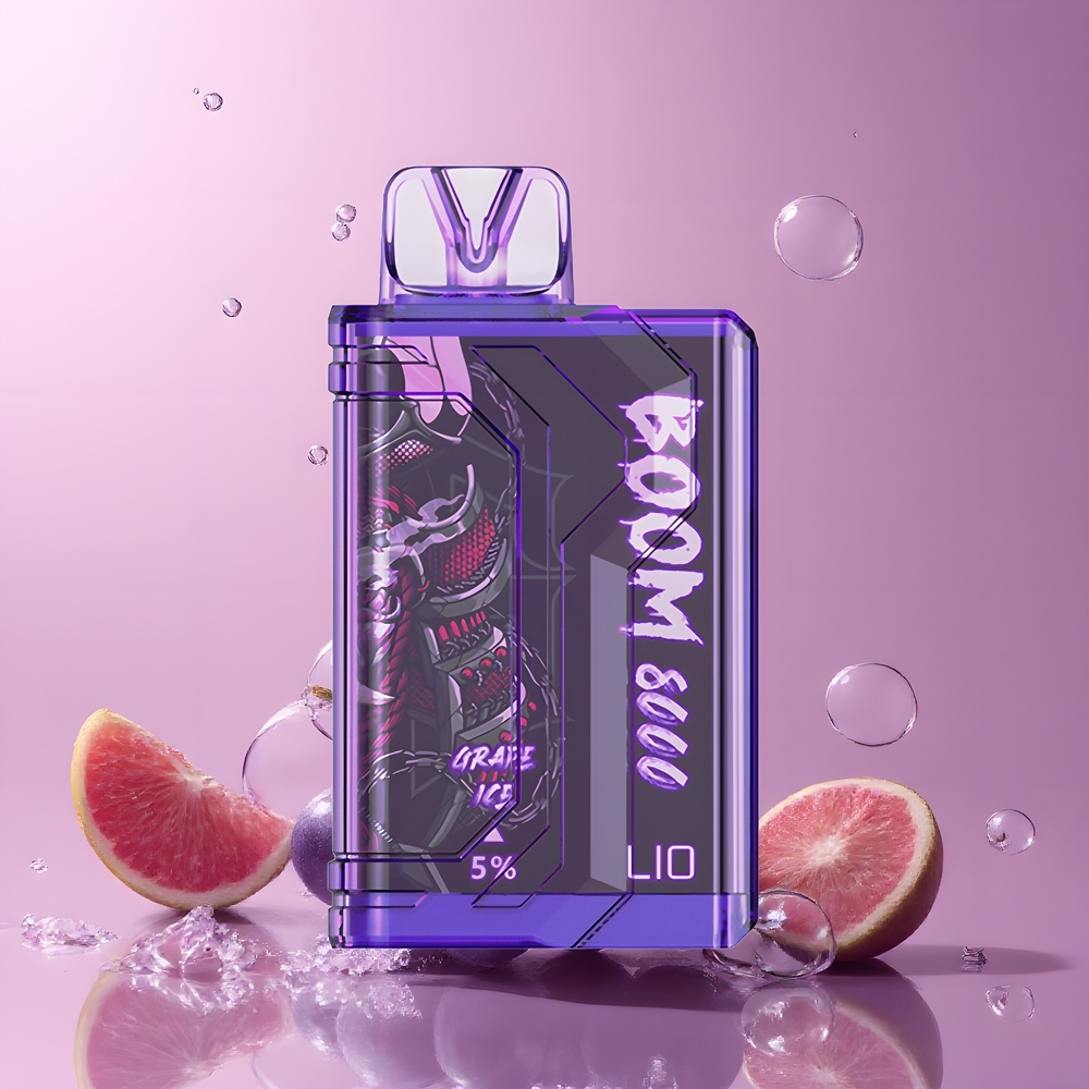 LIO BOOM PRO 8000 Puffs Disposable Vape 15ml 5 Nikotin 650mAh Type-C grossister Sverige