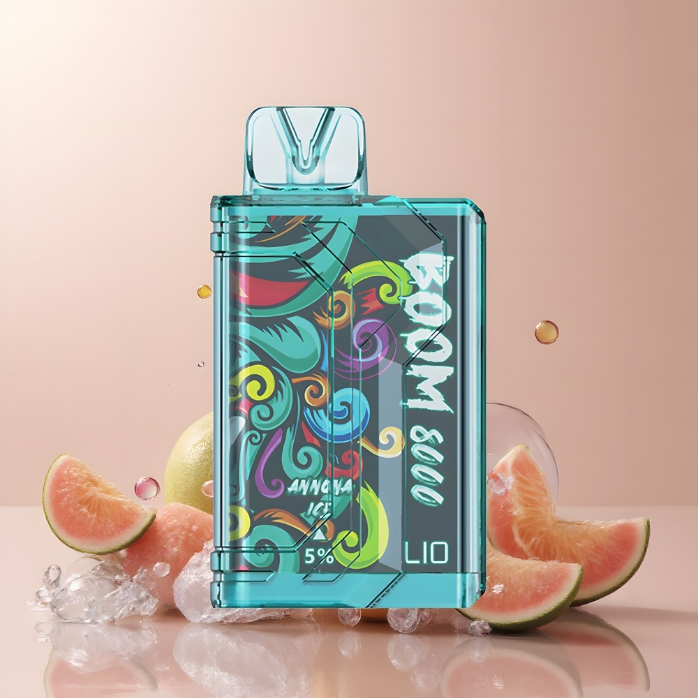 LIO BOOM PRO 8000 Puffs Disposable Vape 15ml 5 Nikotin Typ-C Laddning Grossister Sverige