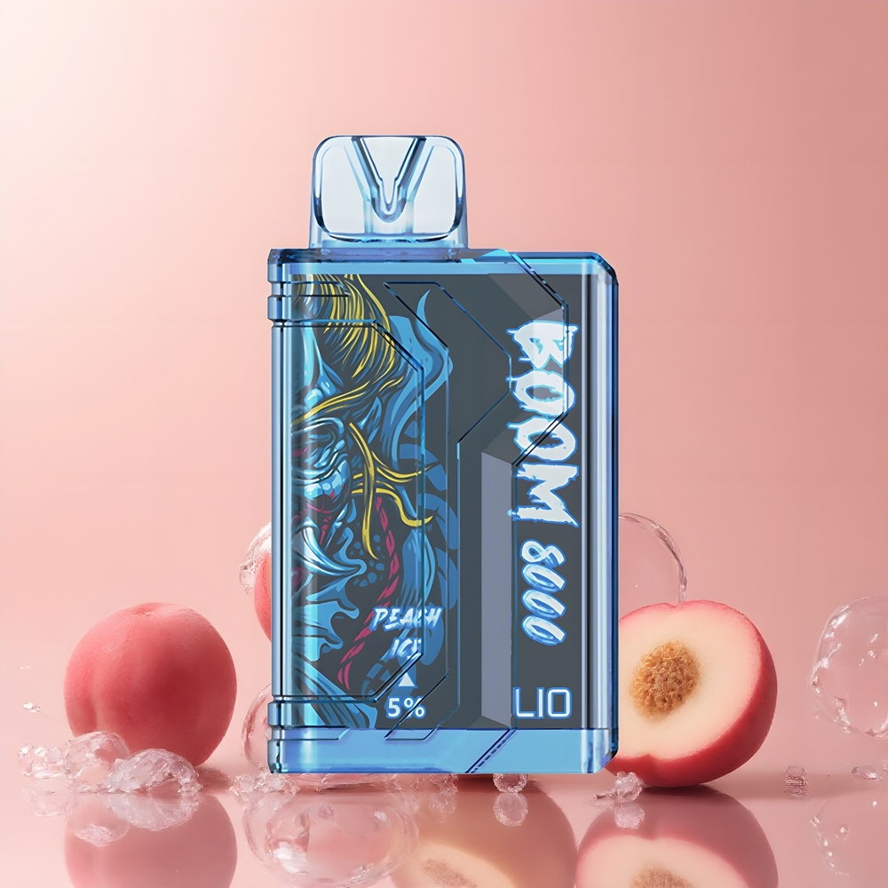 LIO BOOM PRO 8000 Puffs Disposable Vape med 15ml E-vätska 5 Nikotin 650mAh Batteri Type-C Laddning grossister Sverige