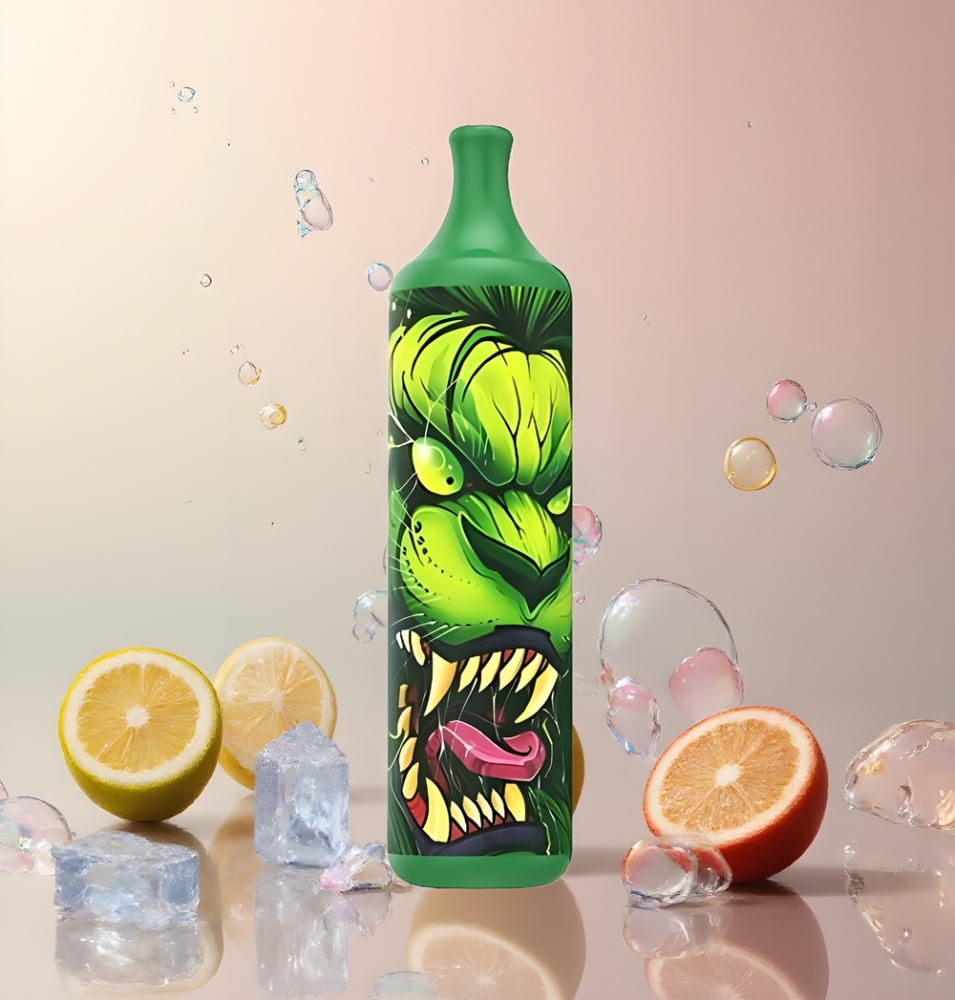 LIO Boom 3500 Puffs Disposable Vape 10ml 1400mAh 1 Ohm grossister Sverige Citrongodisglass