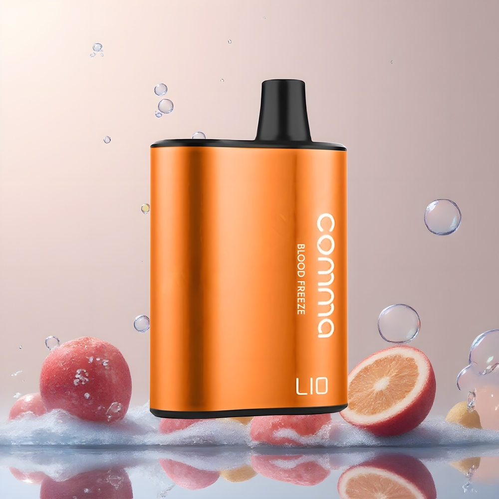 LIO COMMA 5000 Puffs Disposable Vape 15ml 900mAh Type-C grossister Sverige Blood Freeze