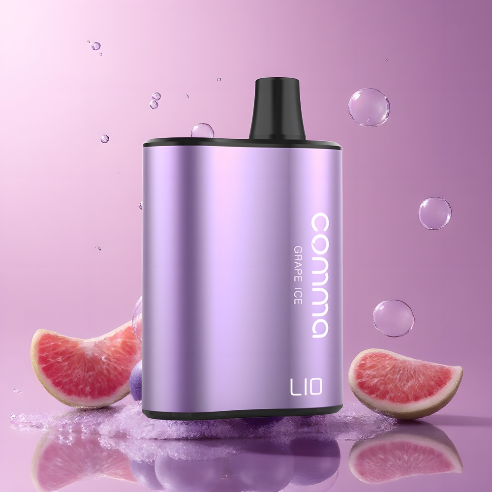 LIO COMMA 5000 Puffs Disposable Vape 900mAh 15ml Type-C grossister Sverige Druvaglass