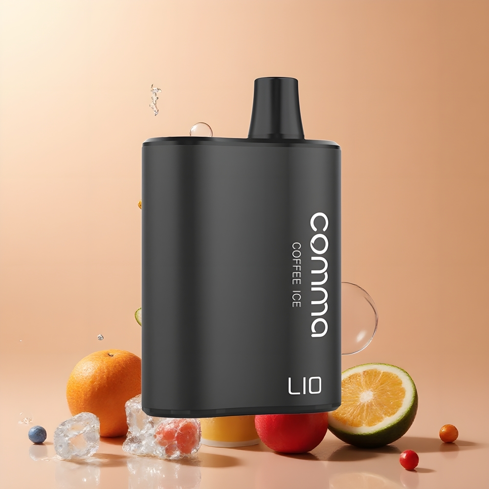 LIO COMMA 5000 Puffs Disposable Vape 900mAh 15ml Type-C grossister Sverige Kaffeglass
