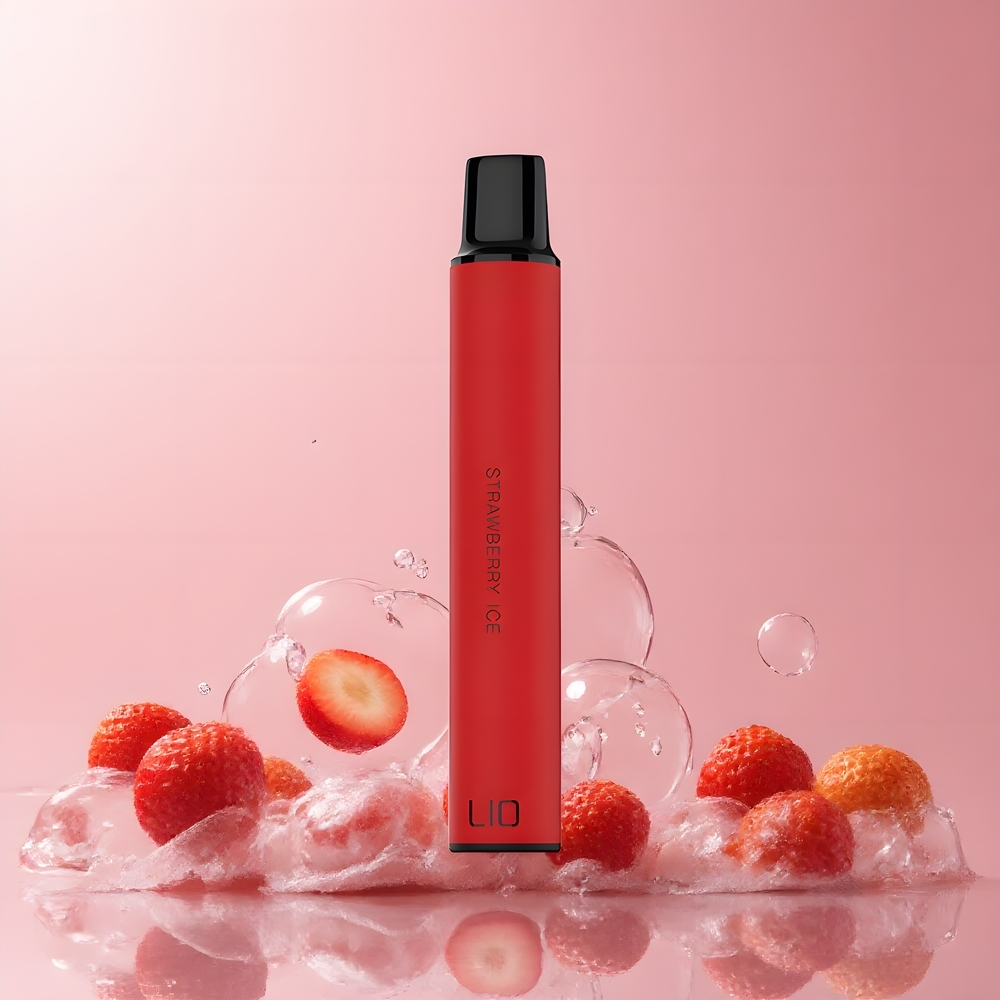 LIO Mini 600 Puffs Disposable Vape 400mAh 2ml 20mg Nikotin grossister Sverige Jordgubbsglass