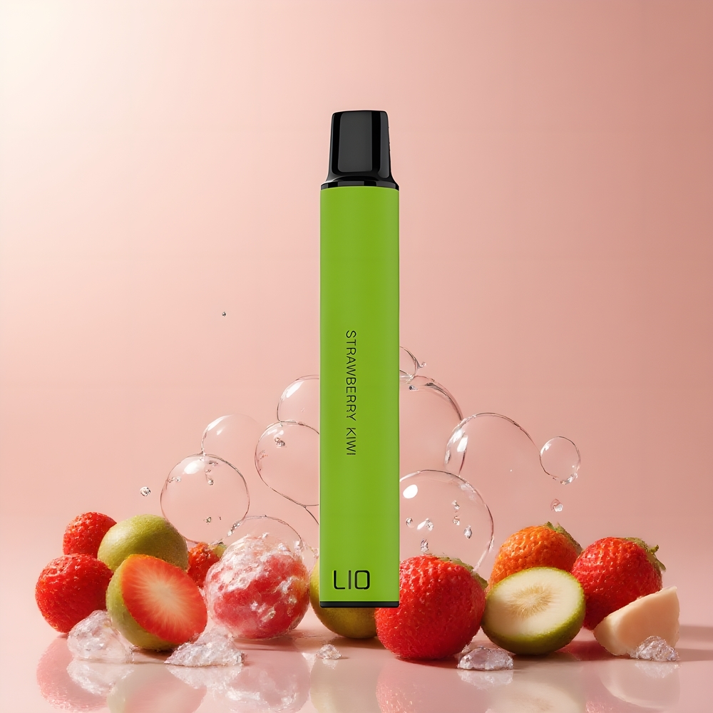 LIO Mini 600 Puffs Disposable Vape 400mAh 2ml 20mg Nikotin grossister Sverige Jordgubbskiwi