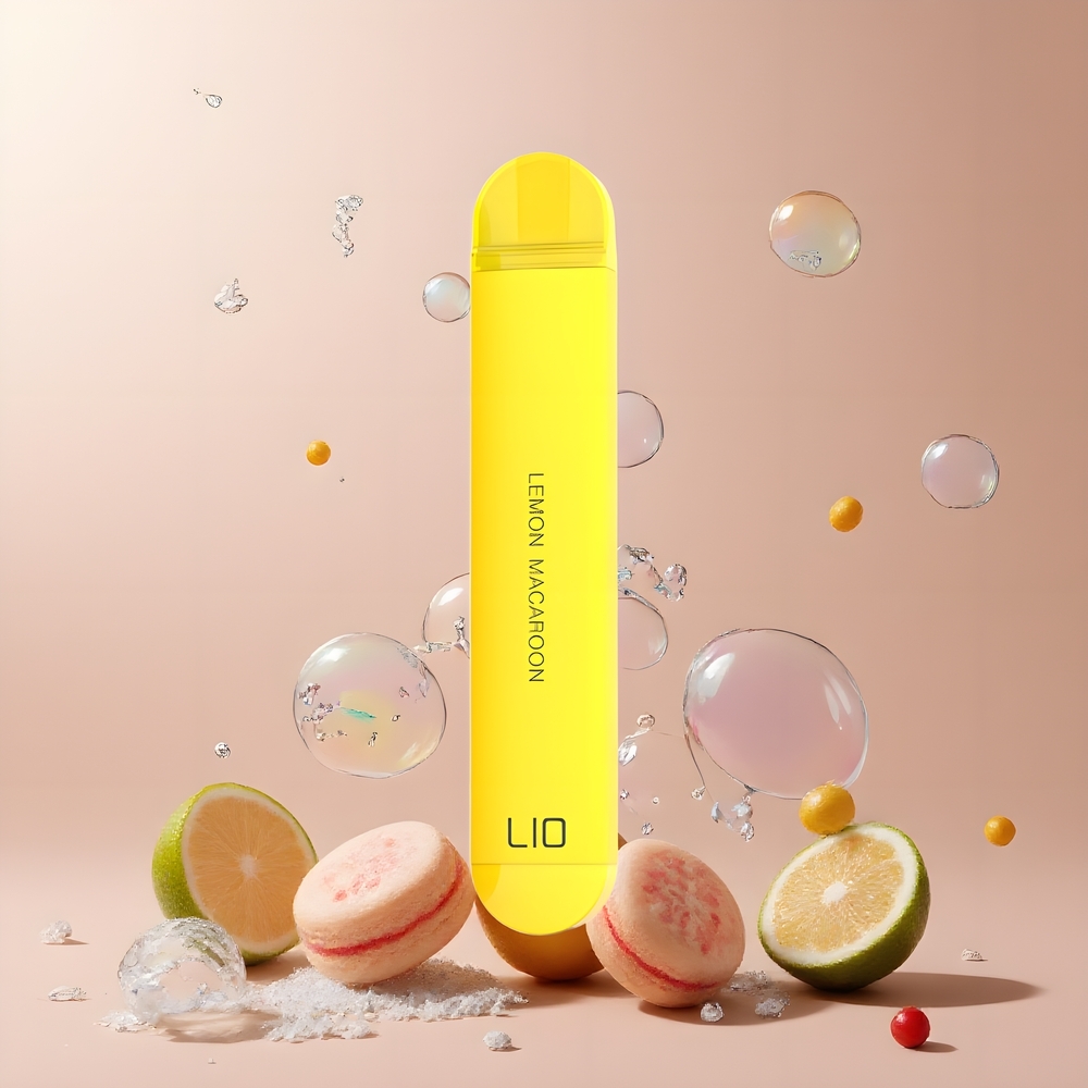 LIO NANO X 600 Puffs Disposable Vape 500mAh 2ML 20mg Nikotin grossister Sverige Citronmakaroon