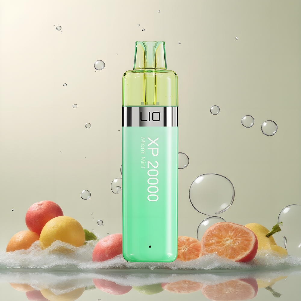 LIO XP 20000 Puffs Disposable Vape 12ML 50mg 900 mAh TYPE-C grossister Sverige Miami Mint