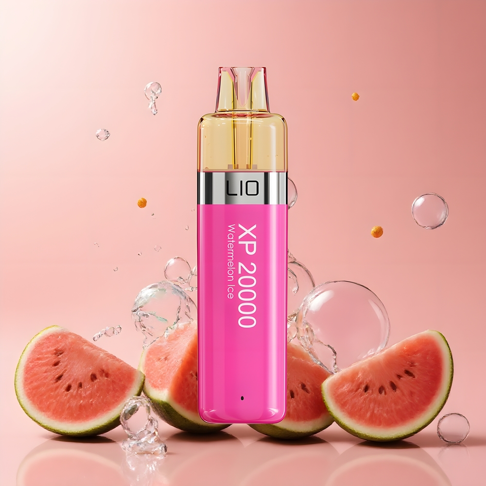 LIO XP 20000 Puffs Disposable Vape 12ML 50mg 900 mAh TYPE-C grossister Sverige Vattenmelonglass