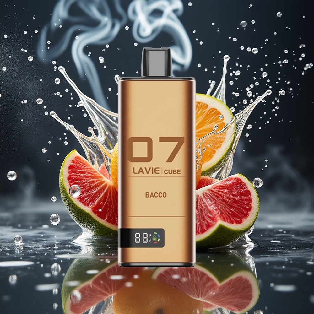 Lavie Cube 20000 Puffs Disposable Vape 28ML 5 Salt Nicotine Type C grossister Sverige Bacon
