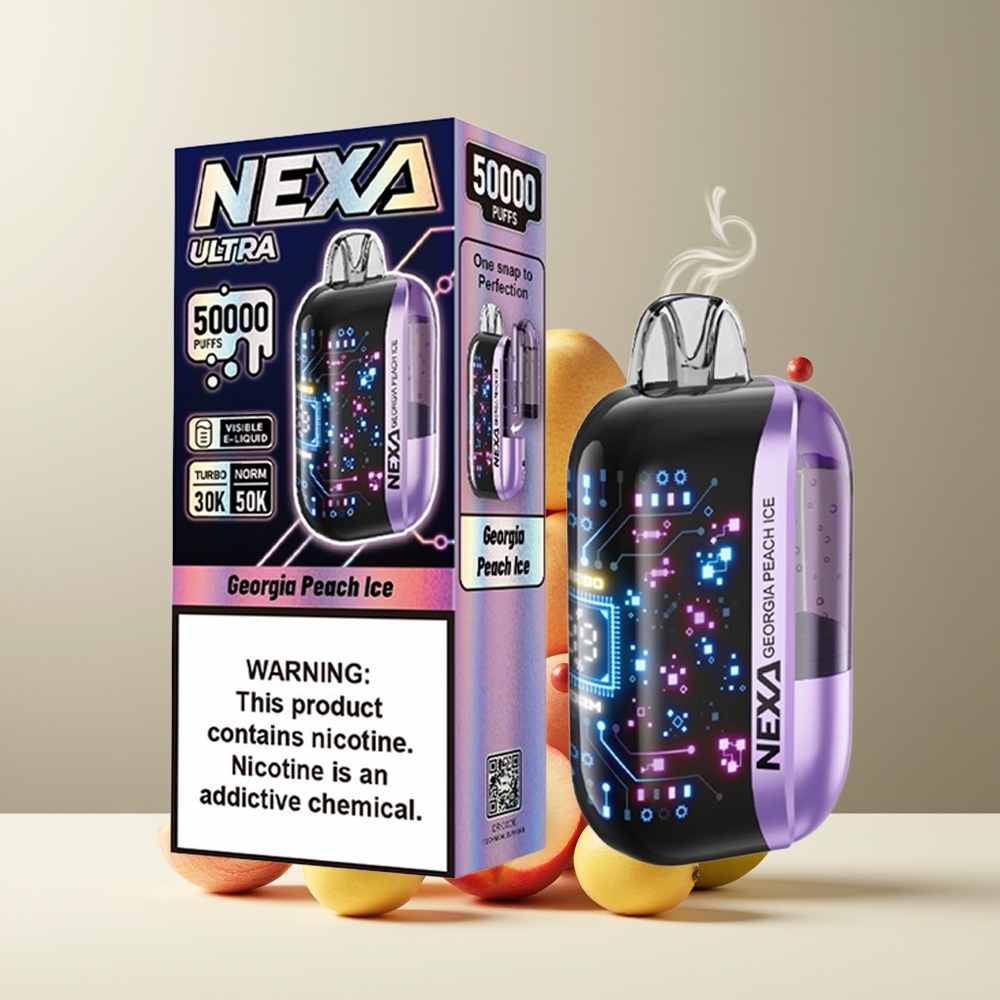NEXA Ultra 50K Engangs Vape med 50000 puffar 20ml 5 nikotin och 3d Curved Screen - grossister Sverige