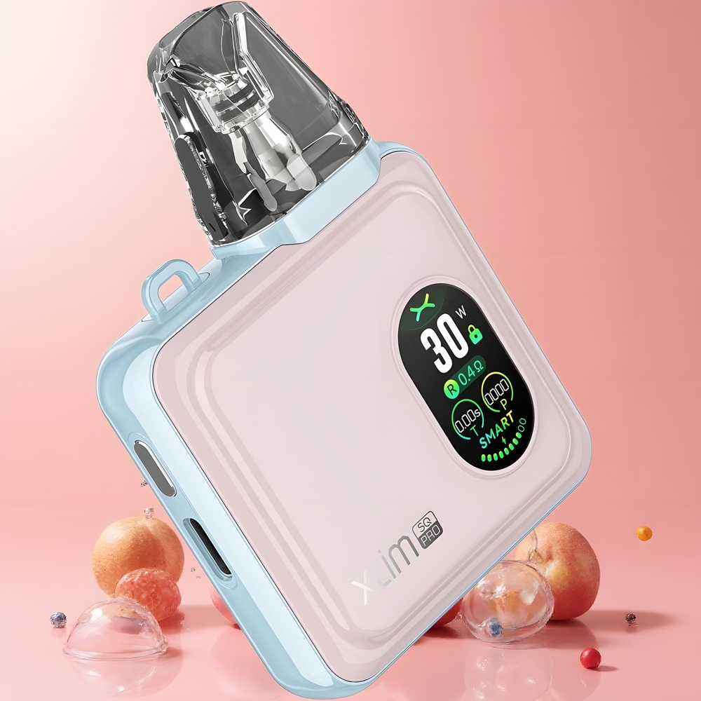 Oxva Xlim SQ Pro Grossister Sverige – 30W Max Power 1200 mAh batteri Justerbar luftflöde USB Type-C-laddning