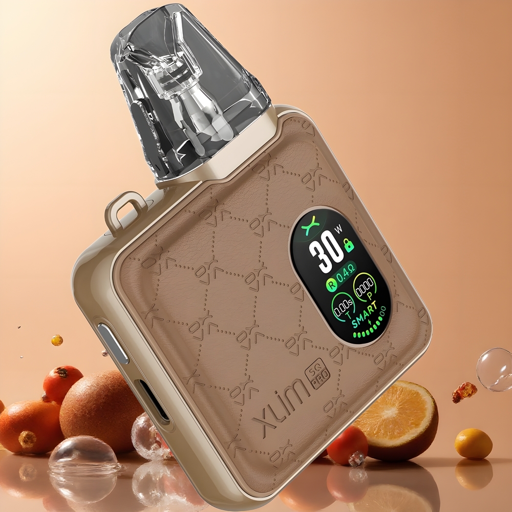 Oxva Xlim SQ Pro grossister Sverige – 30W Max Power 1200 mAh batteri Justerbar Luftflöde USB-C-laddning 096-tums TFT-färgskärm