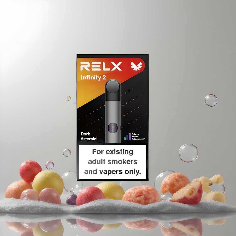 RELX Infinity 2 Grossister Sverige – 19 ml Pod 600-650 puff Sleek Metallfinish 440mAh USB-C