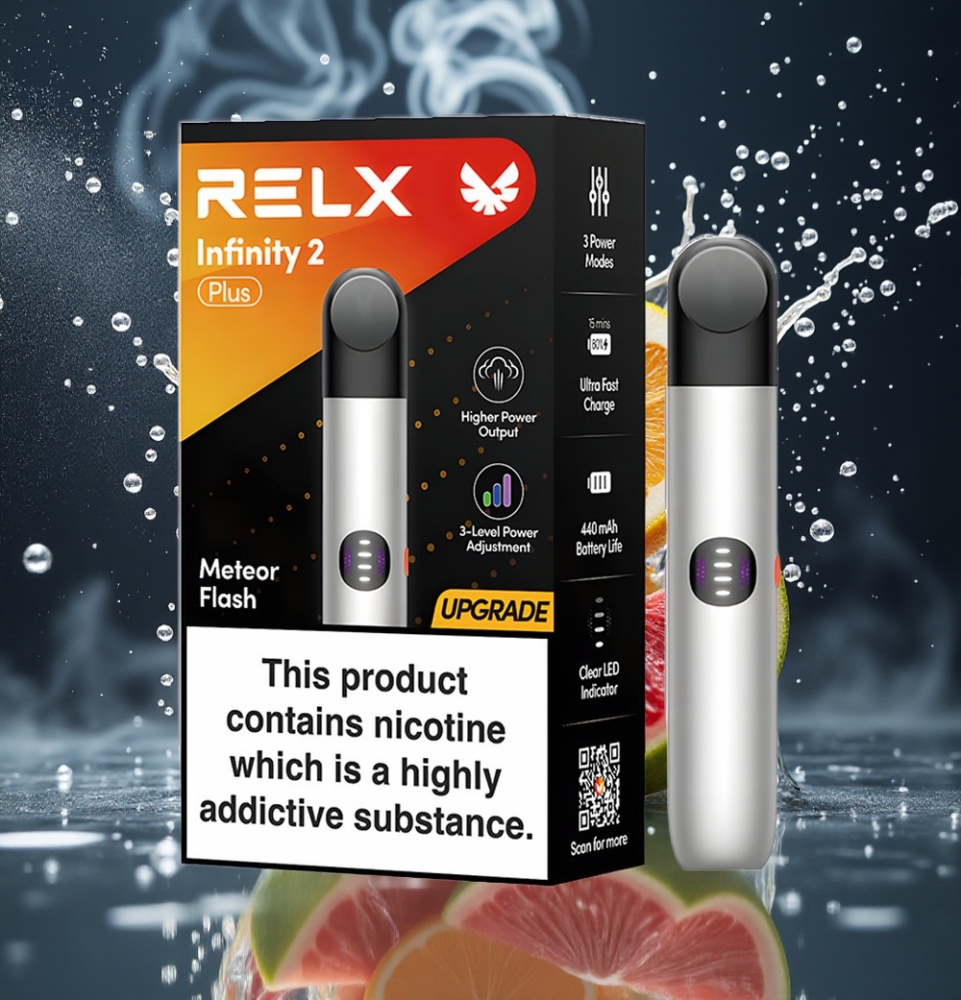 RELX Infinity 2 Plus Grossister Sverige med 3 inställningsbara lägen 440mAh batteri  600 puffar