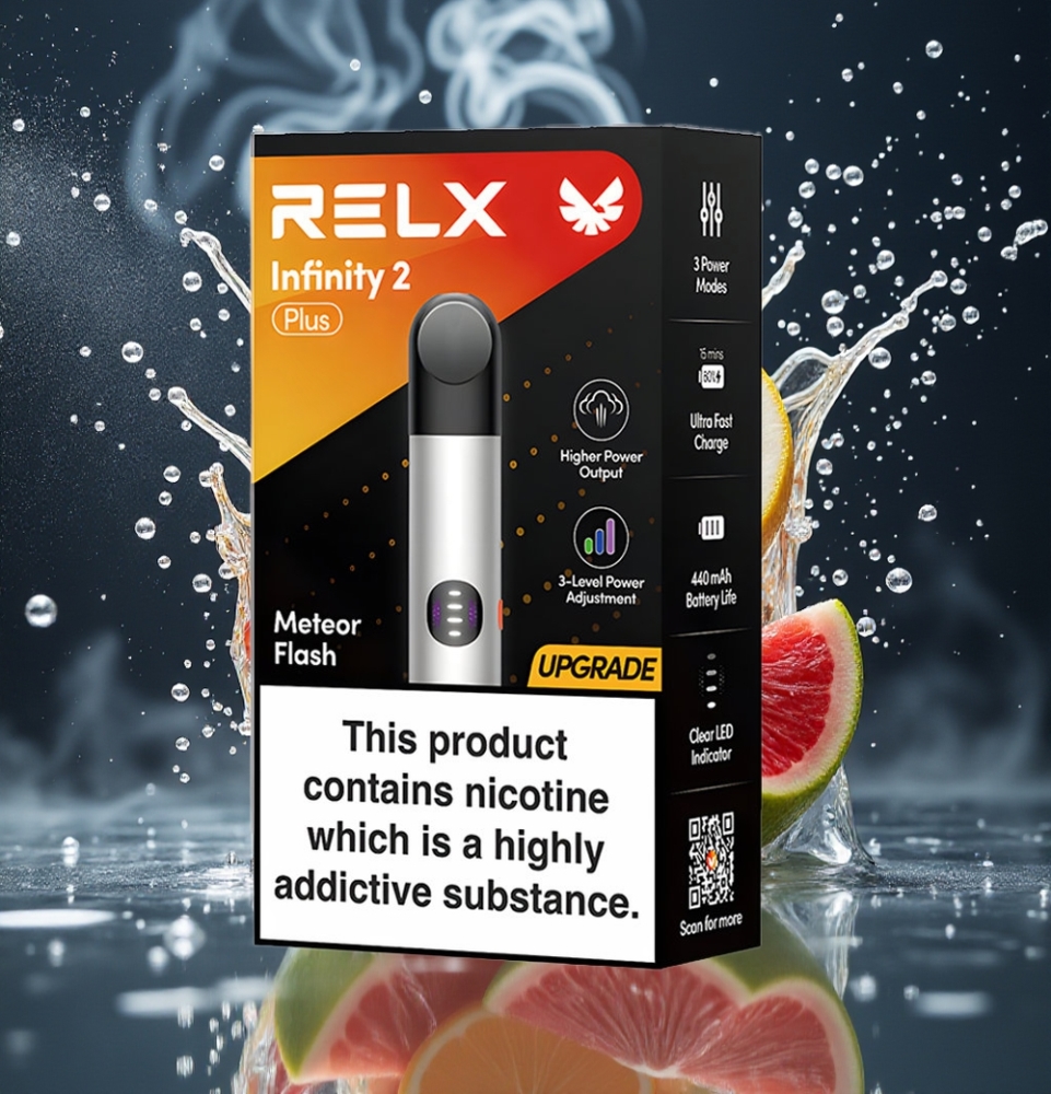 RELX Infinity 2 Plus Grossister Sverige med 3 inställningsbara lägen 440mAh batteri  600 puffar