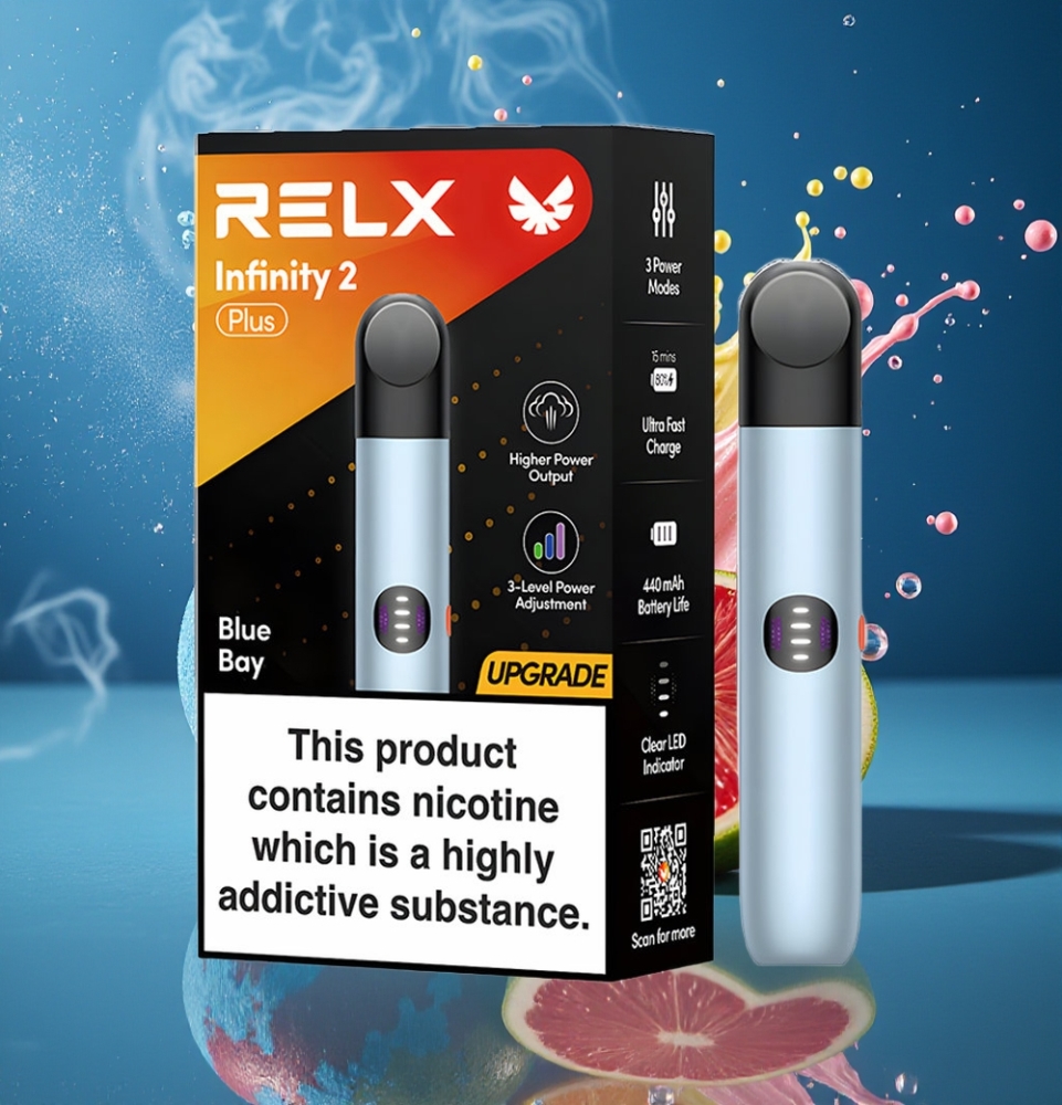 RELX Infinity 2 Plus Grossister Sverige – Justerbar 3 lägen 10W 440mAh Type-C