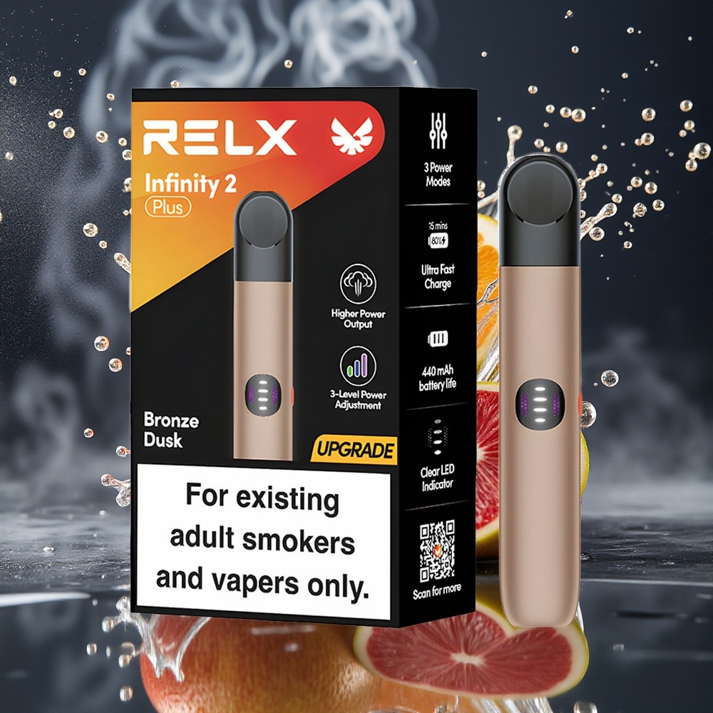RELX Infinity 2 Plus Grossister Sverige – Justerbar 3 lägen 440mAh Type-C 19ml 600 puffar