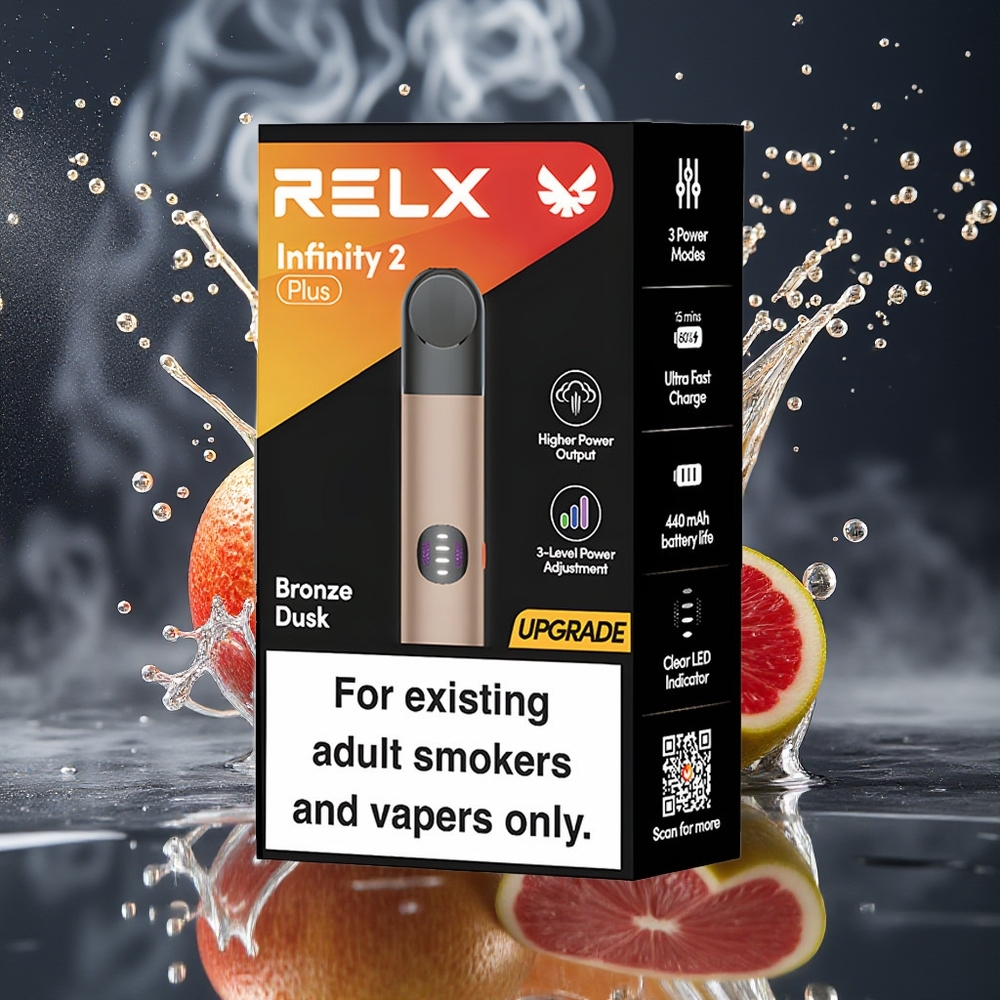 RELX Infinity 2 Plus Grossister Sverige – Justerbar 3 lägen 440mAh Type-C 19ml 600 puffar