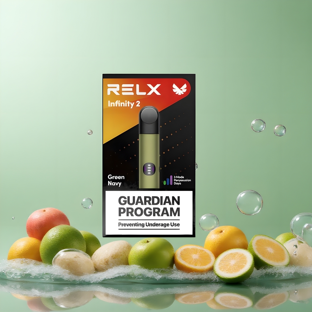 RELX Infinity 2 Vape Device Grossister Sverige – 19 ml Pod 600-650 puff Sleek Metallfinish 440mAh